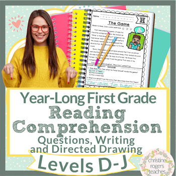 Preview of Reading Comprehension Passages and Questions Level D E F G H I J NGSS Aligned