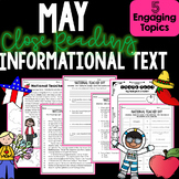Reading Comprehension Passages and Questions Nonfiction May