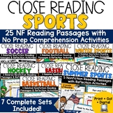 Sports Reading Passage Comprehension Questions Sports Day 