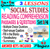Reading Comprehension Passages and Questions (Social Studi