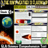 Reading Comprehension Passages and Questions (Storms on the Sun) Gr 6