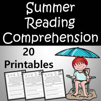 reading comprehension passages and questions summer themed grades 3 5