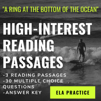 Preview of Reading Comprehension Passages and Questions: Fiction | Suspense! NO PREP