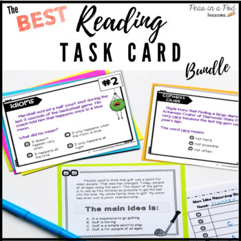 Preview of May Early Finishers Activities NWEA MAP Reading Test Prep Task Cards Theme +