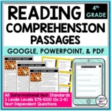 4th Grade Reading Comprehension Passages & Questions - Inf