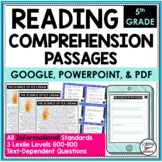 5th Grade Reading Comprehension Passages & Questions - Inf