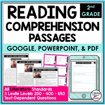 Preview of 2nd Grade Reading Comprehension Passages and Questions - Literature Passages