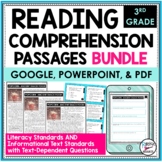 Reading Comprehension Passages and Questions Bundle 3rd | 