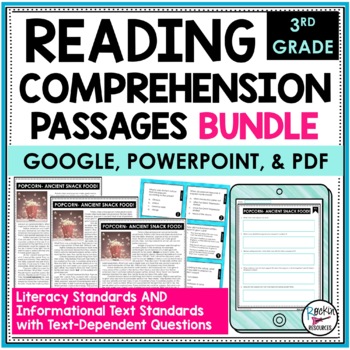 Preview of 3rd Grade Reading Comprehension Passages and Questions Bundle