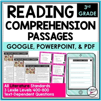 Preview of 3rd Grade Reading Comprehension Passages and Questions - Literature Passages