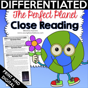 Preview of Reading Comprehension Passages and Questions - The Perfect Planet FREE