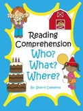 Reading Comprehension Passages and Questions | Wh Question