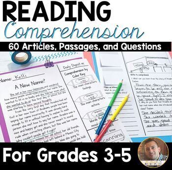 Preview of Reading Comprehension Passages and Questions for Grades 3-5