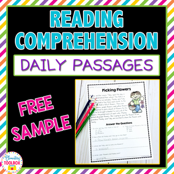 Preview of Reading Comprehension Passages and Questions Free Sample