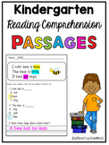 Kindergarten Level C Reading Passages with Comprehension Q