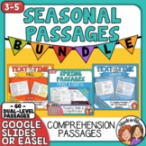 Reading Comprehension Passages for Fall, Spring, and Winte