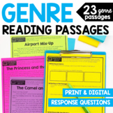 Reading Comprehension Passages and Questions for Genre