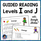 1st Grade Summer Packet Guided Reading Comprehension Passages: Levels I & J