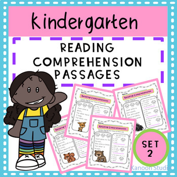 Reading Comprehension Passages for Kindergarten Set2 by Kanoon Studio