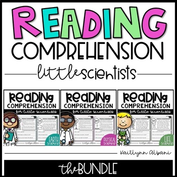 Preview of Science Reading Comprehension Passages for Little Scientists -  BUNDLE