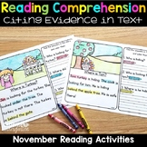 Reading Comprehension Passages and Questions for November 