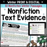 Finding Text Evidence for Winter Nonfiction Reading Compre