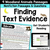 Reading Comprehension Passages for Finding Text Evidence a