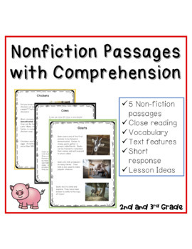 Preview of Reading Comprehension Passages with Questions for 2nd Grade NONFICTION Reading