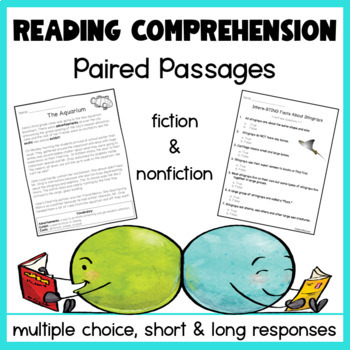 Preview of Reading Comprehension Passages with Questions 3rd Grade Close Reads