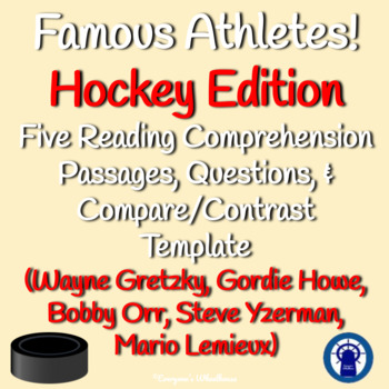 Preview of Hockey Reading Comprehension Passages with Questions & More