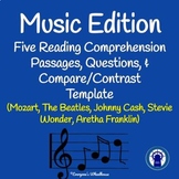 Music Edition Reading Comprehension Passages with Question