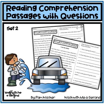 Preview of Reading Comprehension Passages with Questions Set 2