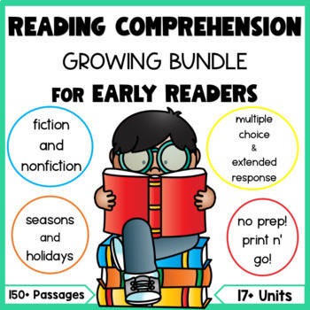 Preview of 1st Grade Reading Comprehension Passages with Comprehension Questions BIG BUNDLE