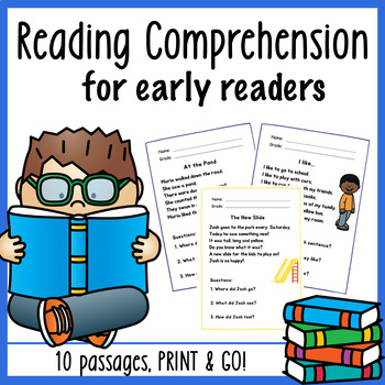 Preview of 1st Grade Reading Passages with Comprehension Questions