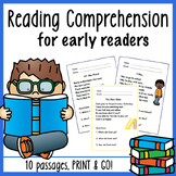 1st Grade Reading Passages with Comprehension Questions