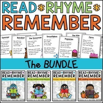 Preview of Poetry Worksheets Activities for Reading Fluency Practice with Comprehension