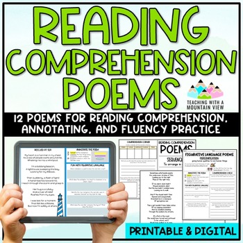 Preview of Reading Comprehension Poems for Fluency and Reading Skills