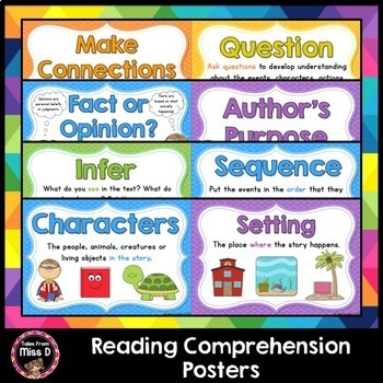 Preview of Reading Comprehension Posters