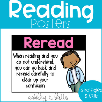 Reading Comprehension Posters by Adventures with Miss A | TpT