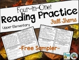 FREE Reading Comprehension Practice / Four in One / Upper 