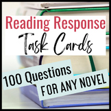 Reading Response Question Cards for Any Book-- EDITABLE