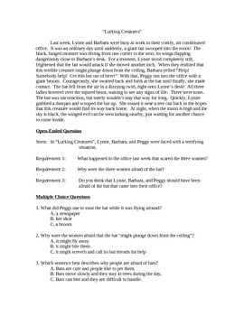 Reading Comprehension Question Types Literal Inferential Critical