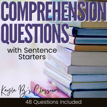Preview of Comprehension Questions with Sentence Starters