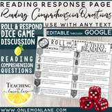 Reading Comprehension Questions Any Book or Novel | Distan