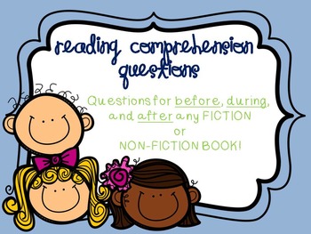Preview of Reading Comprehension Questions Fiction & Non-Fiction (common core)