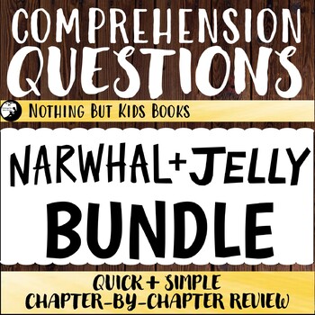 Preview of Distance Learning Comprehension Questions Bundle | Narwhal and Jelly