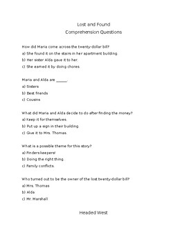 Preview of Reading Comprehension Questions Grade 2 Amplify CKLA