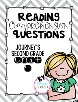 Preview of Reading Comprehension Questions Journey's Second Grade Unit 4