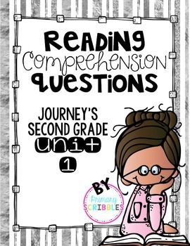 Preview of Reading Comprehension Questions Journey's Second Grade Unit 1