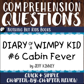 Diary Of A Wimpy Kid Cabin Fever Worksheets Teaching Resources Tpt